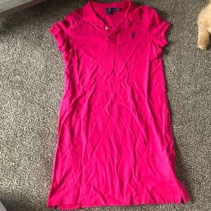 Polo dress hot pink